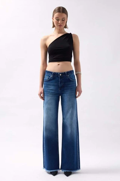 Taş Şerit Detaylı Jean - 2
