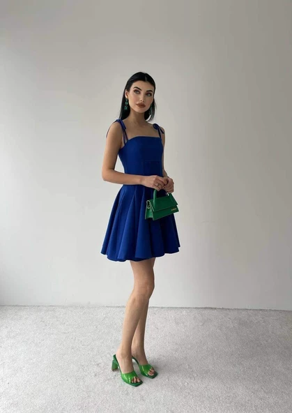 Clara Askılı Mini Elbise - 2