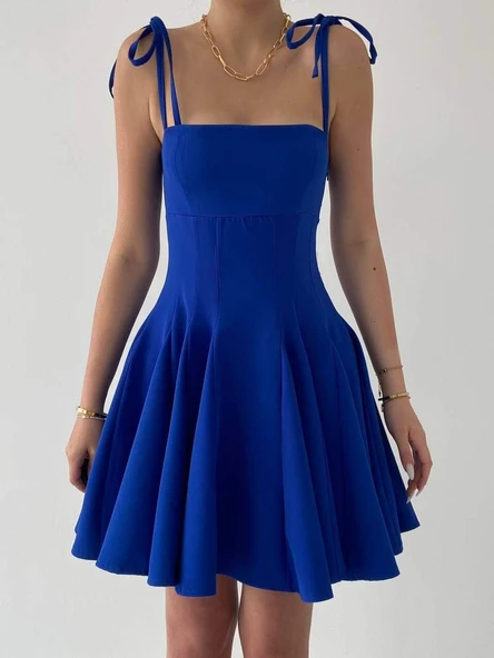 Clara Askılı Mini Elbise - 3