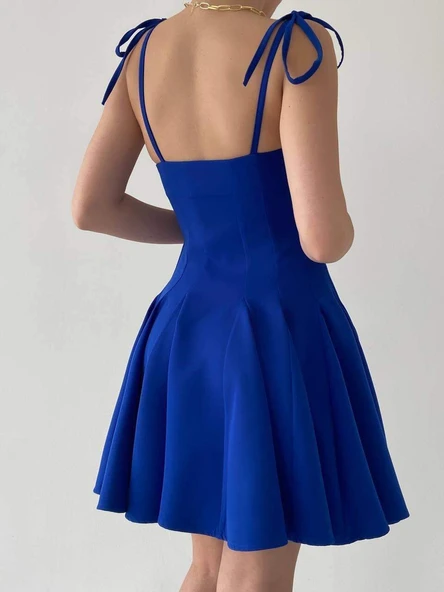 Clara Askılı Mini Elbise - 4