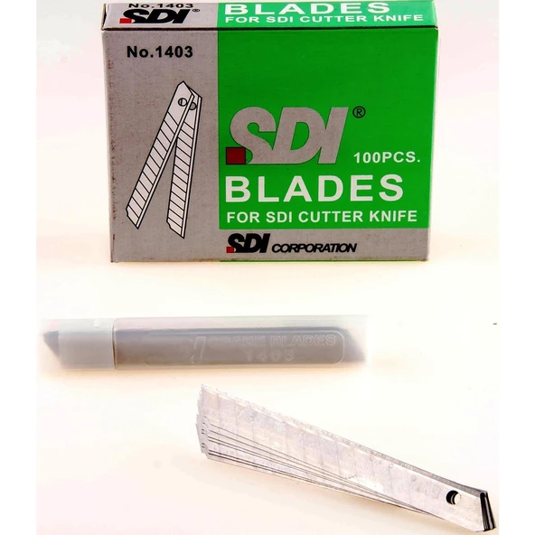 SDI MAKET BIÇAĞI YEDEĞİ DAR 100' LÜ 1403