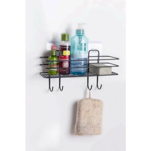 Piev Pratik Paslanmaz Metal Yapışkanlı Banyo Düzenleyici Sabunluk