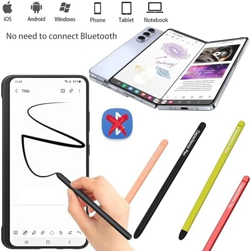 Samsung Z Fold6 Slim S Pen için Yedek Kalem Z Fold6 S Pen, Galaxy Z Fold6 Slim Pen Fold Edition için Stylus Kalem, Galaxy Z Fold 6 ile Uyumlu Kalemler - 6