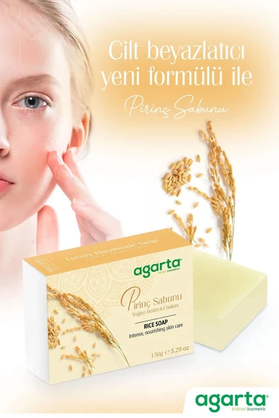 Agarta El Yapimi Guzellik Sabunu 150 Gr Pirinc - 4