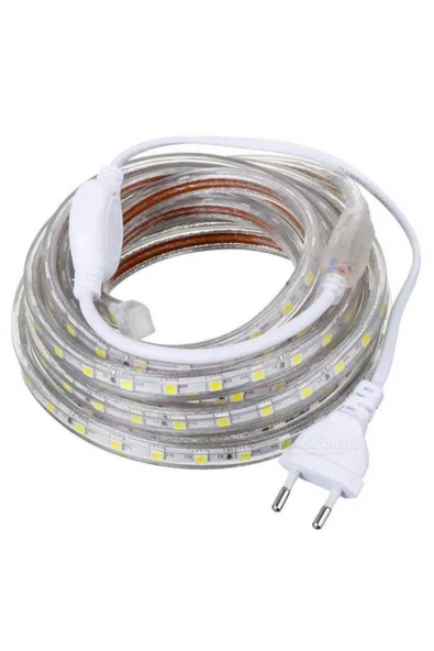 HIGHTECH Dış Mekan Ip65 120 Ledli Şerit Hortum Led 220 V Tak Çalıştır (20 METRE)