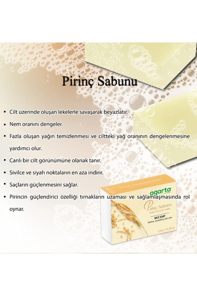 Agarta El Yapimi Guzellik Sabunu 150 Gr Pirinc - 5