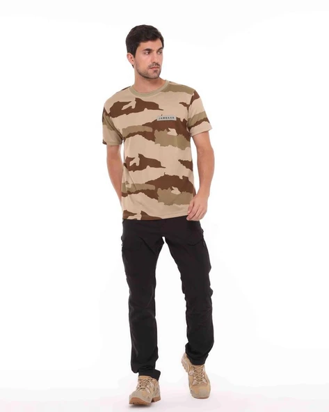 Yakasız Kısa Kol Erkek T-Shirt Jambaar - 5