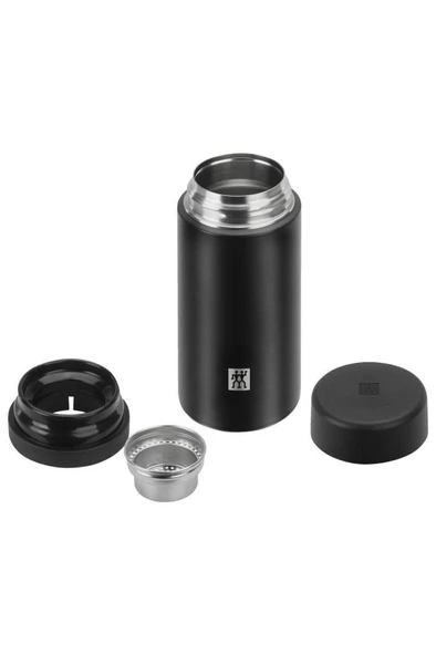 ZWILLING Süzgeçli Termos Matara 420 ml Siyah - 3