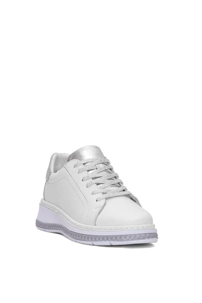 Venüs 25150007Y Kadın Hakiki Deri Bağcıklı Feta Topuk Sneaker Ayakkabı - 2