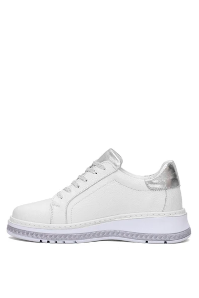 Venüs 25150007Y Kadın Hakiki Deri Bağcıklı Feta Topuk Sneaker Ayakkabı - 3