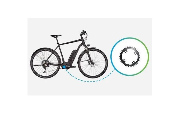 Shimano STEPS SM-CRE80 12-Vites Dişli 53mm 34T E-bike Shımano Steps Motor Aynakol Dişlisi Yaprak - 3