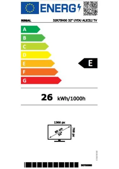 Regal 32R75H00 32'' Uydu Alıcılı HD TV - 7