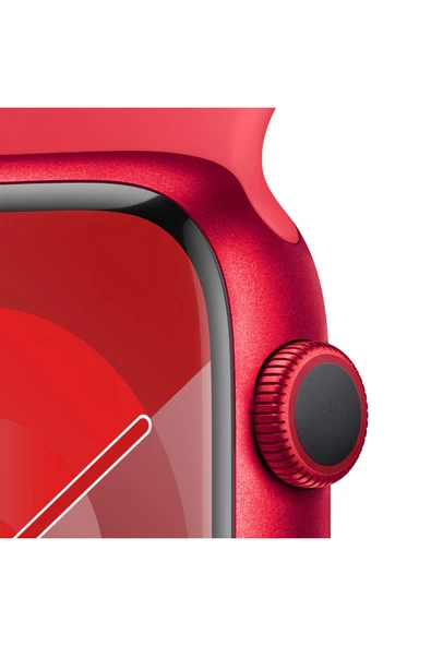 APPLE WATCH SERİ 9.GPS 45 MM RED AL RED SPORT BAND - 3