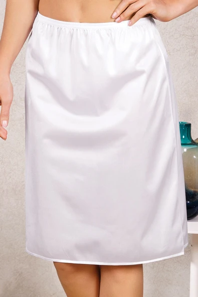 MAN0616 Kadın Polyamid Kumaşlı Diz Altı Uzun Etek Altı Jüpon (0616) - 2