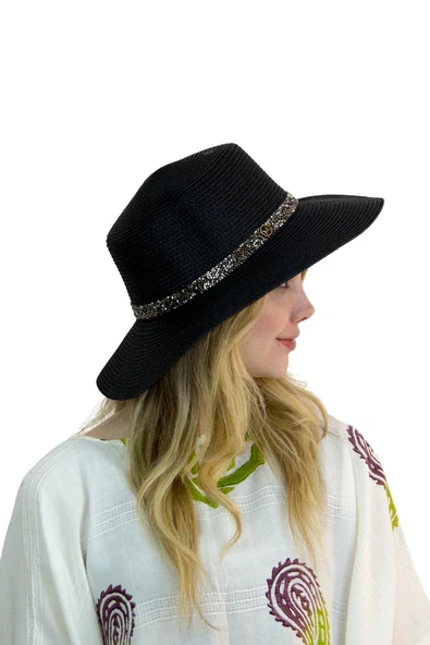 Hasır Kadın Şapka 3855 - Resim 5