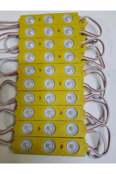 20 Adet 1.2 Watt AMBER Modül Led 2835 Mercekli