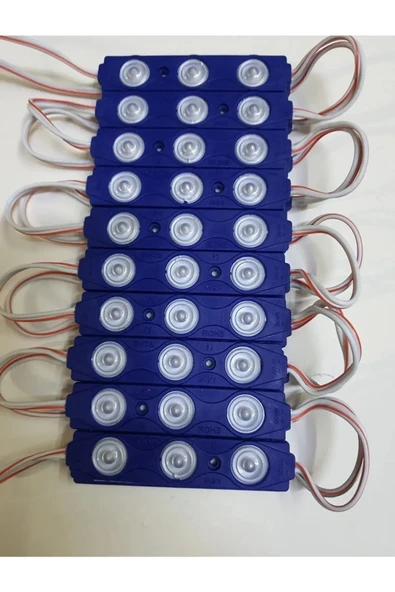 20 Adet 1.2 Watt MAVİ Modül Led 2835 Mercekli