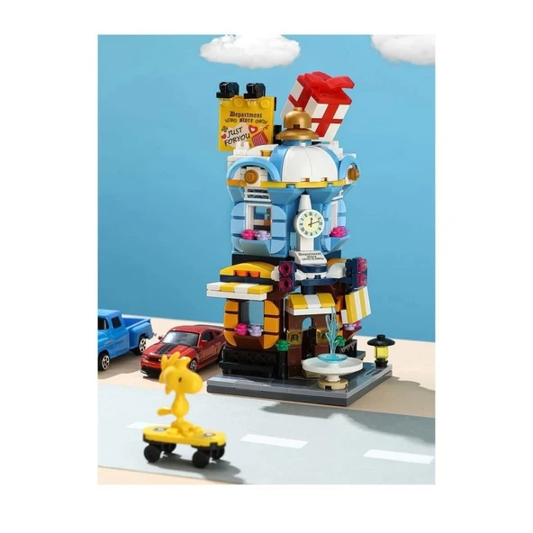 City Corner Department Store Blok Seti 389 Parça Çocuklar İçin Eğitici Oyun Seti - Resim 3