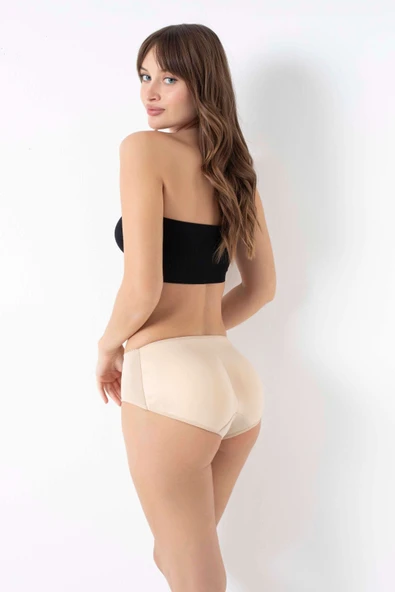MAN2689 Kadın Kalça Kaldıran Destekli Pop-Up Slip (2689) - 4