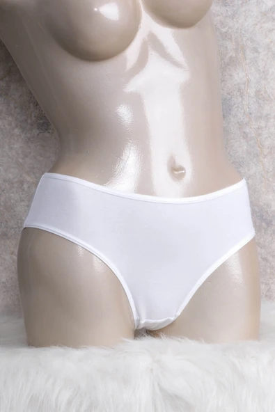 MAN2658 Kadın Pamuklu Orta Bel 3lü Paket Slip (2658)