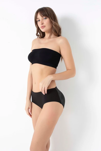 MAN2689 Kadın Kalça Kaldıran Destekli Pop-Up Slip (2689) - 4