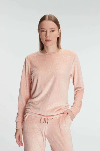 MAN11230 Anıl 11230 Bayan Uzun Kol Sweatshirt ve Pantolon Takım Pijama Takımı - 2
