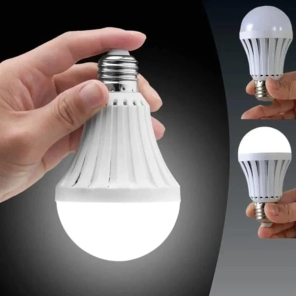 Powermaster PM-25221 5 Watt E27 220 V 6500K Beyaz Şarjlı Led Ampul - Resim 5