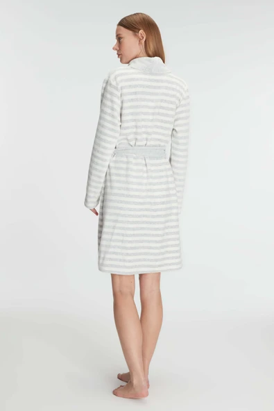 MAN11327 Anıl 11327 Kadın Pamuklu Sabahlık - Resim 3