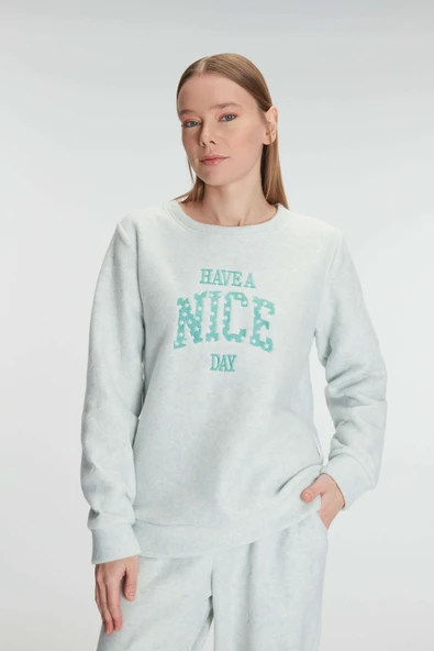 MAN11269 Anıl 11269 Kadın Uzun Kol Polar Pijama Takımı - Resim 3