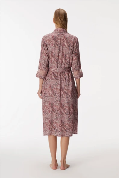 MAN11345 11345 Kadın Sabahlık ve Gecelik Takım - Resim 8