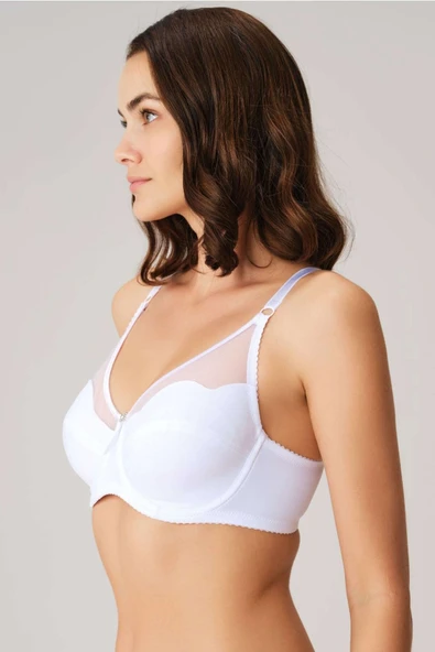 MAN3525 Kadın Balenli Desteksiz Dolgusuz Toparlayıcı Günlük Klasik Küçültücü Sütyen (3525) - 3