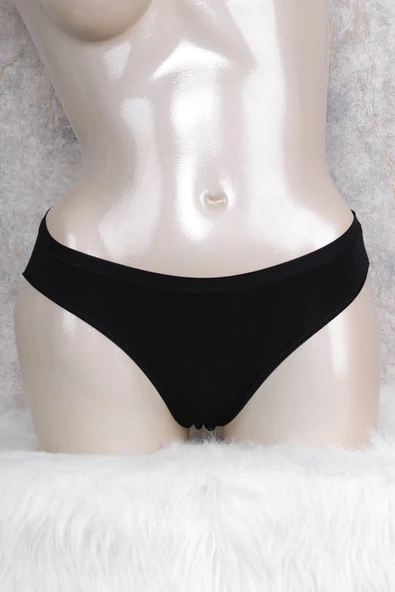 MAN2676 Kadın Pamuklu Düşük Bel Geniş Bel Lastikli Slip (2676)