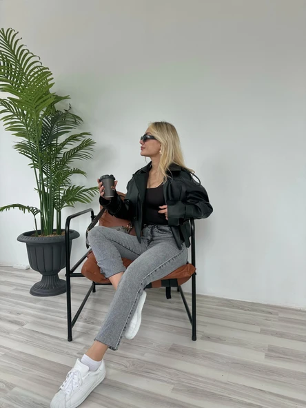 Kadın Taş Detaylı Jean - 5