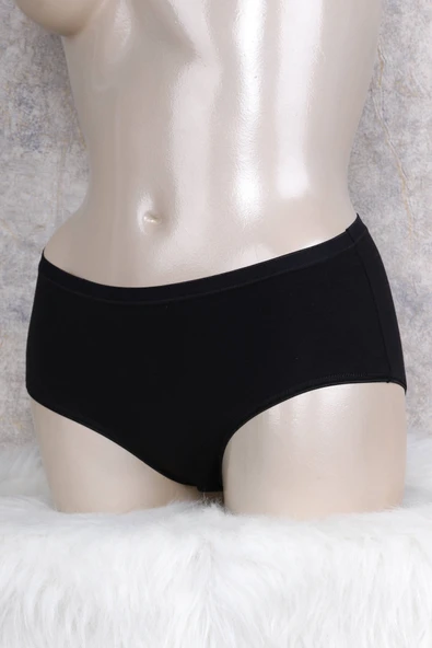 MAN2677 Kadın Pamuklu Orta Bel Geniş Bel Lastikli Slip (2677)