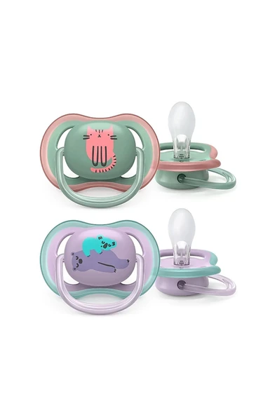 Avent Scf085/18 Ultra Air Emzik Kız 6-18 Ay 2'Li - Resim 2