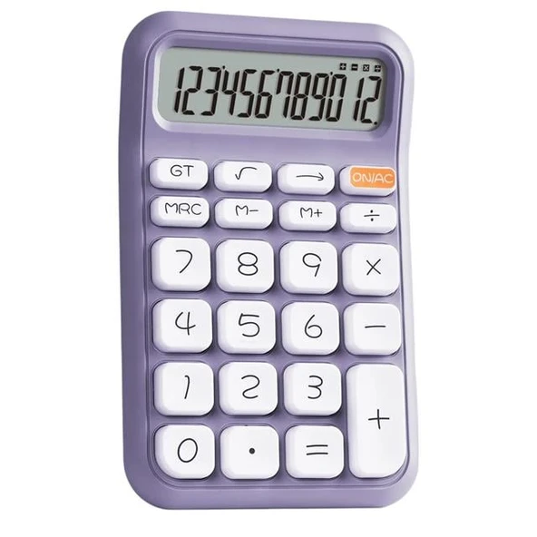 Powermaster PM-25411 Mor 12 Haneli Hesap Makinesi - 4