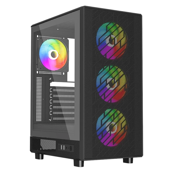 LYSERG PB A600B RGB Fan Kasa Amd Ryzen 5 8400F 16 GB Ram 500 GB SSD Asus Dual RTX 4060 W11 Pro - 4