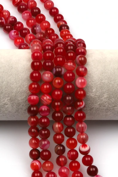 Madagaskar Akik Doğal Taş Dizi 8 mm Küre Kesim ürün görseli