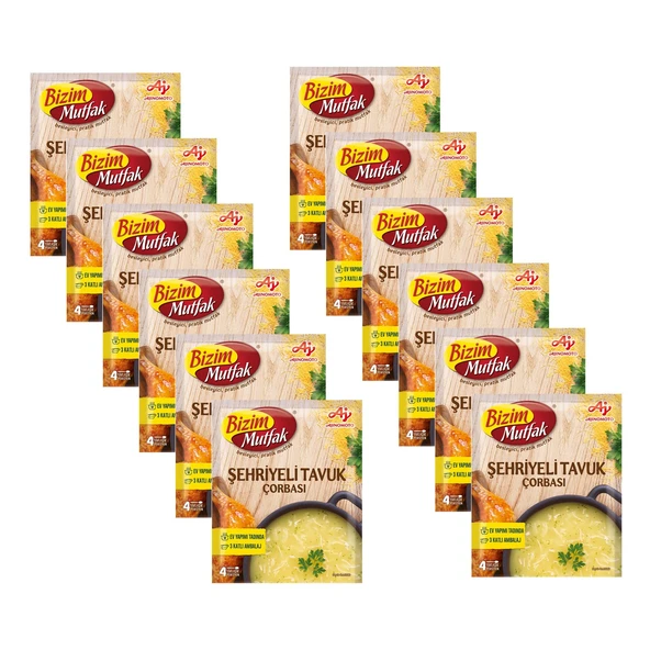 Bizim Mutfak Şehriyeli Tavuk Çorbası 51 gr x 12 Adet