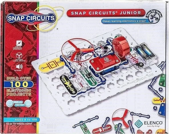 Snap Circuits Jr. SC-100 8+ Çocuklar İçin STEM Elektronik Eğitici Oyuncak Seti