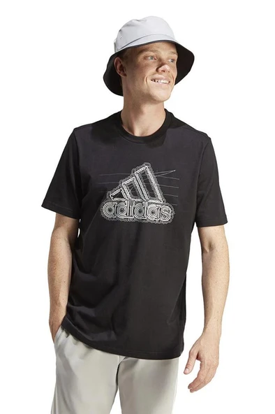 adidas APPAREL IN6258 Siyah Erkek Tişört