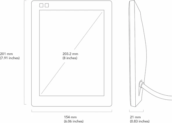 Nixplay Seed 8 Inc WiFi Dijital Resim Çerçevesi - Mavi - 4