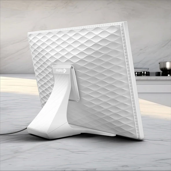 Nixplay 10.1 Inc Dijital Dokunmatik Ekran Resim Çerçevesi - Beyaz - 3