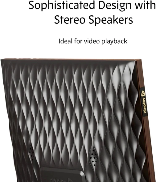 Nixplay 10.1 Inc WiFi Özellikli Akıllı Dijital Resim Çerçevesi (W10F) - Ahşap Efekti - 4