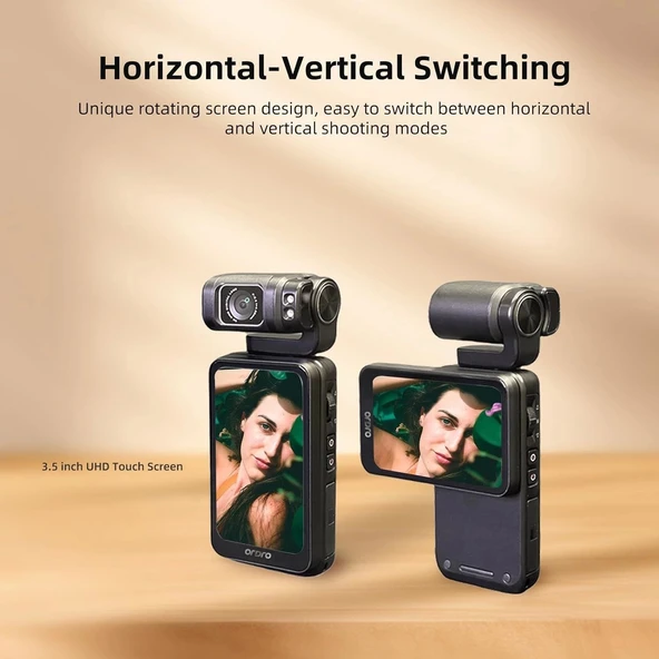 ORDRO Kamera 5K 56MP Video Kamera WiFi IR Gece Görüşlü Vlogging Kamera - 2