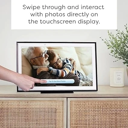 Skylight 15 Inc Dijital Resim Çerçevesi - Dokunmatik - Telefon Kontrollü, Siyah - 3