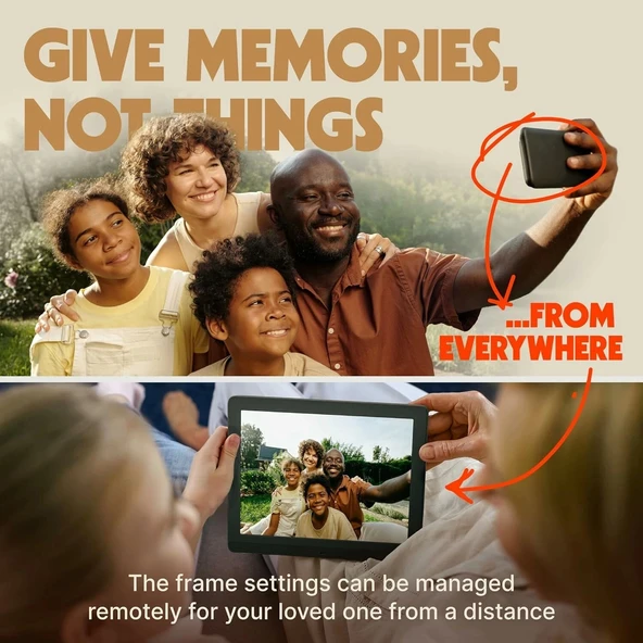 Pix-Star 10 Inc WiFi Dijital Resim Çerçevesi - Ücretsiz Bulut Depolamaya Sahip - 3