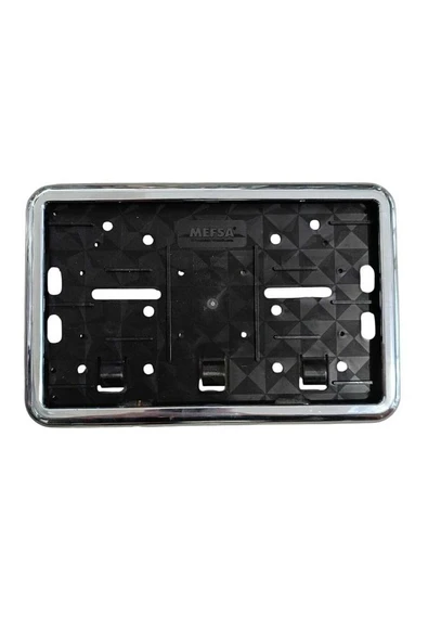 Çerçeveli Motor Plakalık Plaka Altlığı Krom 1 Adet