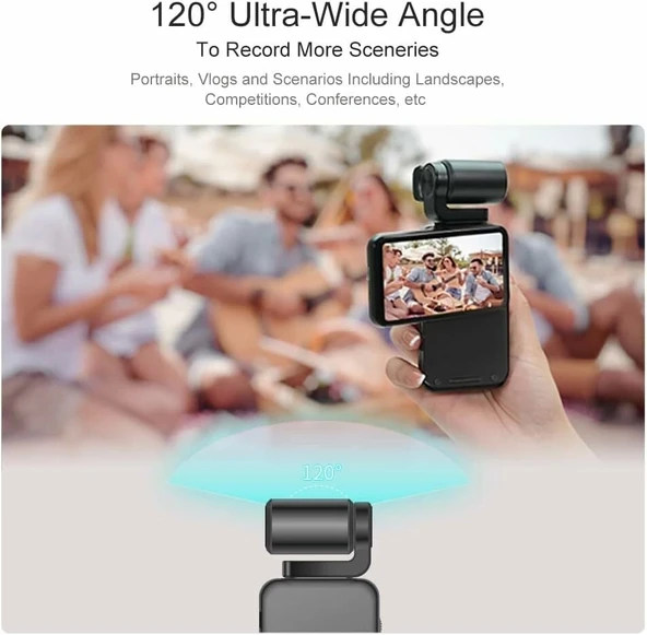 ORDRO M3 5K UHD Kamera, 3.5 Inc Döndürülebilir Dokunmatik Ekran, 3250mAh - 4