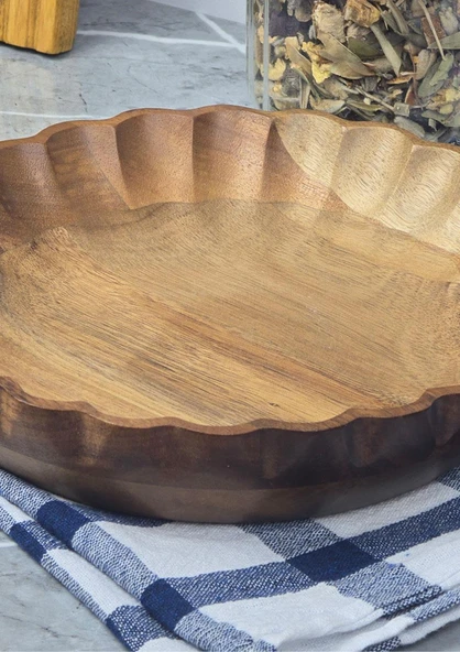 Akasya Kase - Doğal Yemek Kasesi - 20 CM, 600 ML - 3